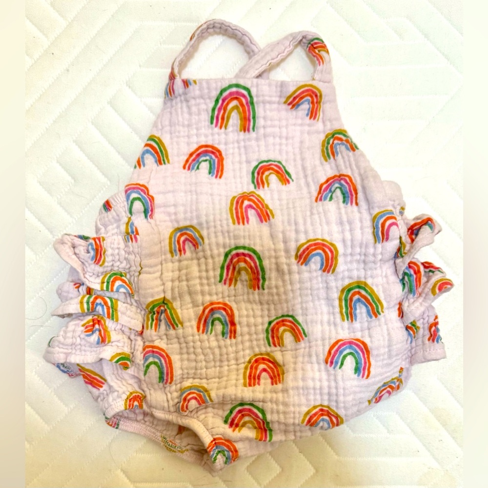 Mud Pie Rainbow One Piece Bathing Suit | 6-9 months